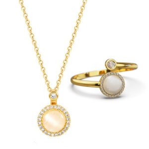 ওপাল স্পিনিং সেট (Necklace + Ring)