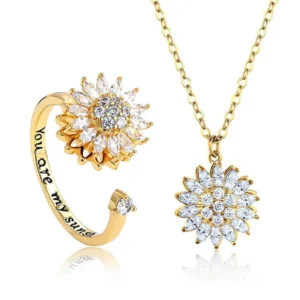 Sunflower Set (Necklace + Ring)